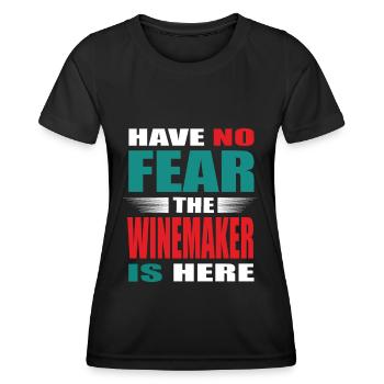Have no Fear the Winzer is here Outfit - Women's Functional T-Shirt - black - Front - AI Model Female 172 light (172cm)
