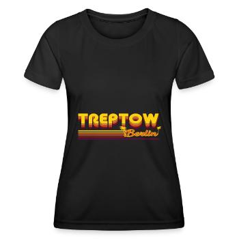cooles Treptow Berliner Stadtteil Design - Frauen Funktions-T-Shirt - Schwarz - Vorne - AI Model Female 172 light (172cm)