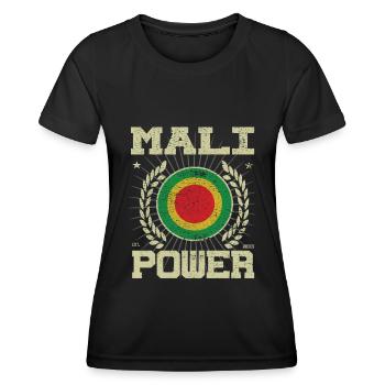 Cool Mali Design - T-shirt sport Femme - noir - Devant - AI Model Female 172 light (172cm)