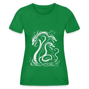 Hydra for the fan of mythical creatures and mythology - Women's Functional T-Shirt - kelly green - Front - AI Model Female 172 dark (172cm)