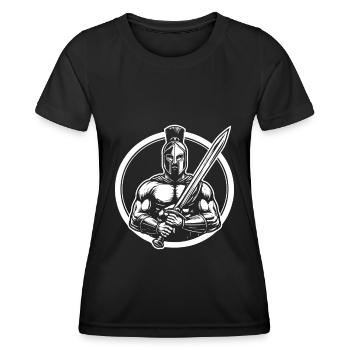 Spartans – Warrior Design for the Sparta Fan - Women's Functional T-Shirt - black - Front - AI Model Female 172 light (172cm)