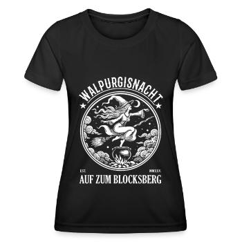 Walpurgisnacht Design für Hexen Fans - Frauen Funktions-T-Shirt - Schwarz - Vorne - AI Model Female 172 light (172cm)