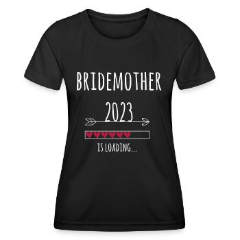 Brautmutter 2023 Hochzeit Verlobung Geschenk Mama - Frauen Funktions-T-Shirt - Schwarz - Vorne - AI Model Female 172 light (172cm)