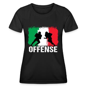 American Football Italien Offense - Frauen Funktions-T-Shirt - Schwarz - Vorne - AI Model Female 172 light (172cm)