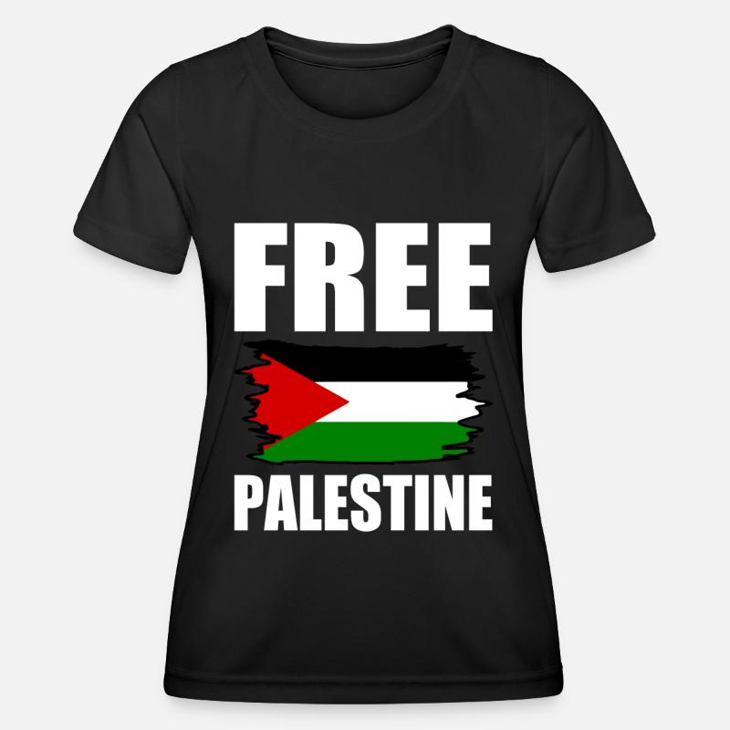 Free palestine - Women's Functional T-Shirt - black