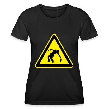 Caution Drunk - Women's Functional T-Shirt - black - Front - AI Model Female 172 light (172cm)
