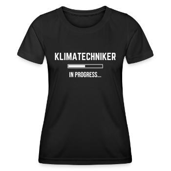 Air Conditioning Technician In Progress - Women's Functional T-Shirt - black - Front - AI Model Female 172 light (172cm)