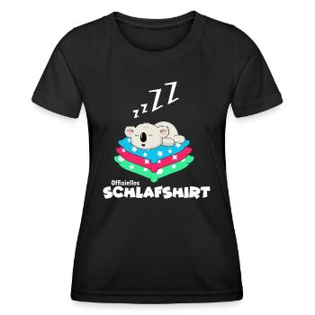 Koala Australia Sleep Shirt Sleepyhead Dreaming - Women's Functional T-Shirt - black - Front - AI Model Female 172 light (172cm)