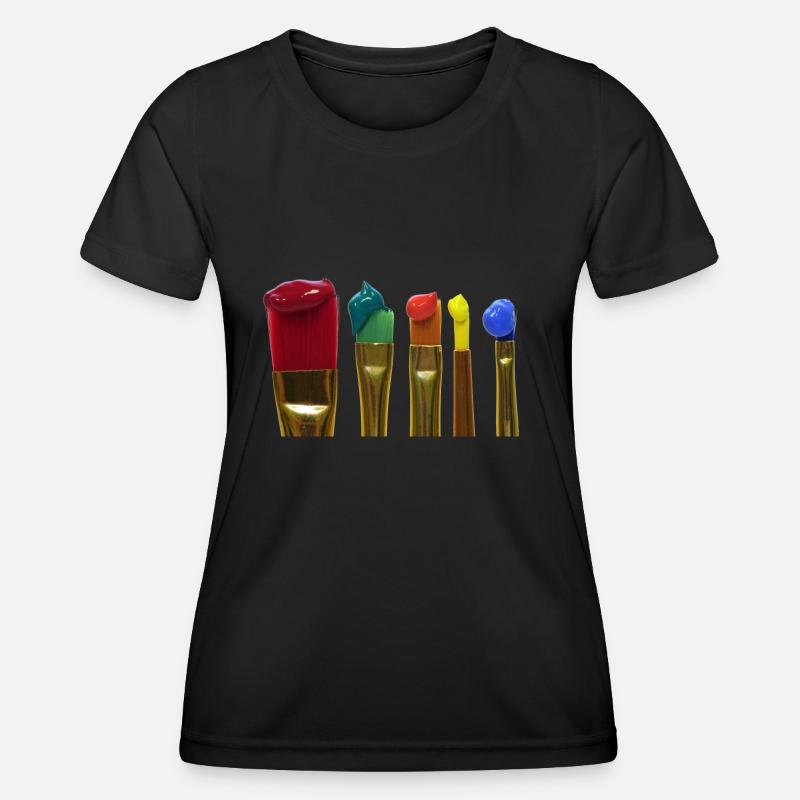 brush - Women's Functional T-Shirt - black