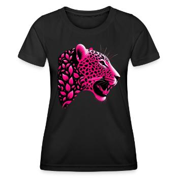 Leopard - Women's Functional T-Shirt - black - Front - AI Model Female 172 light (172cm)
