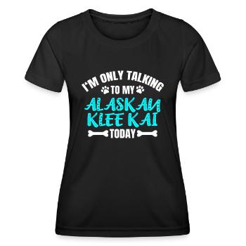 Alaskan Clover Kai Propriétaire Propriétaire - T-shirt sport Femme - noir - Devant - AI Model Female 172 light (172cm)