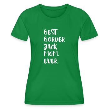 Border Jack - Frauen Funktions-T-Shirt - Kelly Green - Vorne - AI Model Female 172 dark (172cm)