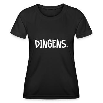 Dingens - Frauen Funktions-T-Shirt - Schwarz - Vorne - AI Model Female 172 light (172cm)