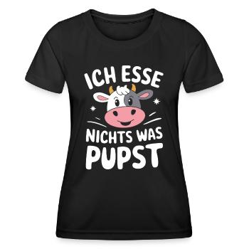 Végétarien Végétalien Végétarien Végétarien - T-shirt sport Femme - noir - Devant - AI Model Female 172 light (172cm)