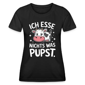 Végétarien Végétalien Végétarien Végétarien - T-shirt sport Femme - noir - Devant - AI Model Female 172 light (172cm)