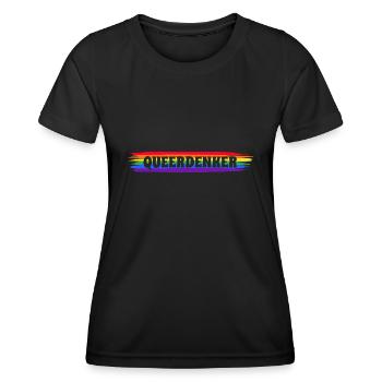 Queer Thinker - Women's Functional T-Shirt - black - Front - AI Model Female 172 light (172cm)