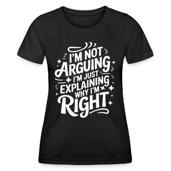 Frau Ehefrau Partnerin Familie Verheiratet - Frauen Funktions-T-Shirt - Schwarz - Vorne - AI Model Female 172 light (172cm)
