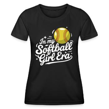 Softball Sports Joueur de softball - T-shirt sport Femme - noir - Devant - AI Model Female 172 light (172cm)