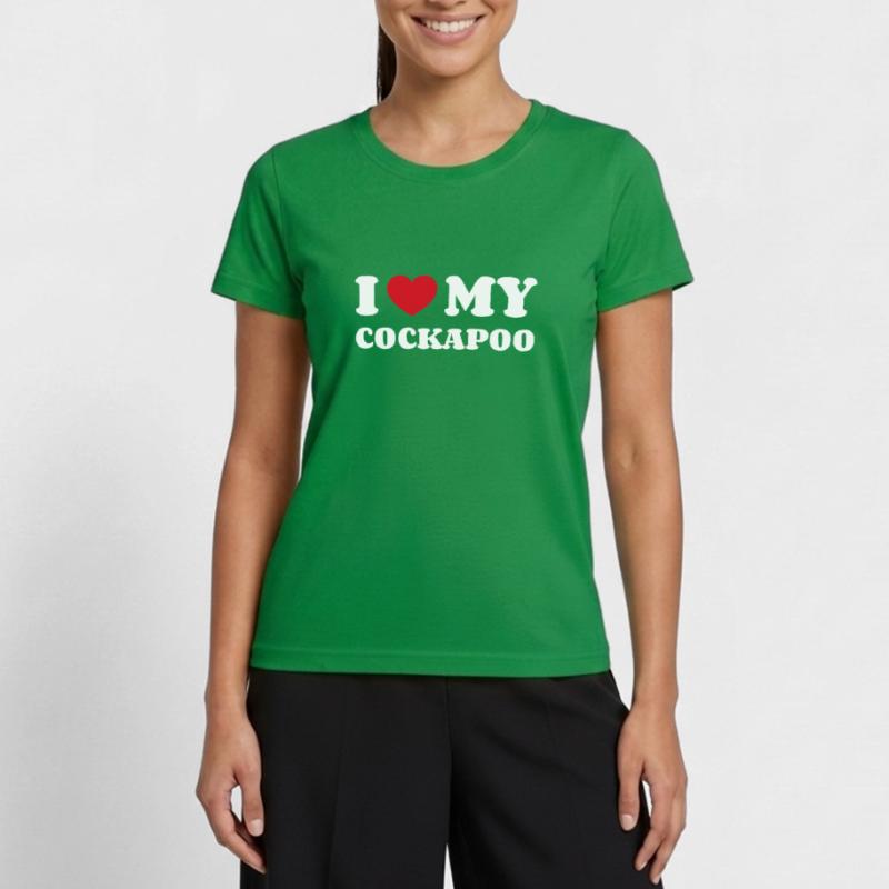 J'aime mon Cockapoo Cockerdoodle Cockerpoo T-shirt sport Femme