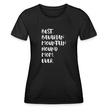 Bayerischer Gebirgsschweißhund - Frauen Funktions-T-Shirt - Schwarz - Vorne - AI Model Female 172 light (172cm)