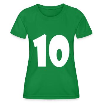 10 - Women's Functional T-Shirt - kelly green - Front - AI Model Female 172 dark (172cm)