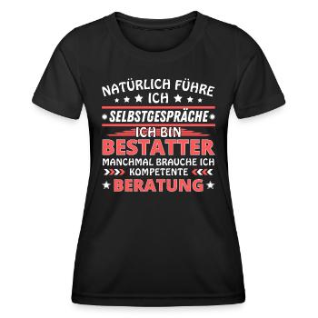 Je me parle à vous-même - Édition Undertaker - T-shirt sport Femme - noir - Devant - AI Model Female 172 light (172cm)