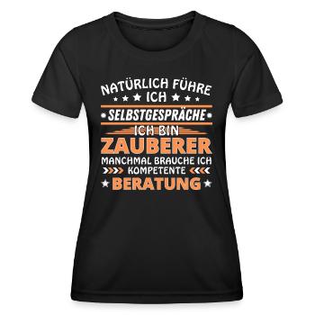 I'm Talking to Yourself - Wizard Edition - Women's Functional T-Shirt - black - Front - AI Model Female 172 light (172cm)