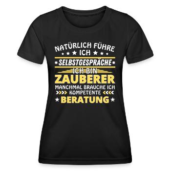 I'm Talking to Yourself - Wizard Edition - Women's Functional T-Shirt - black - Front - AI Model Female 172 light (172cm)