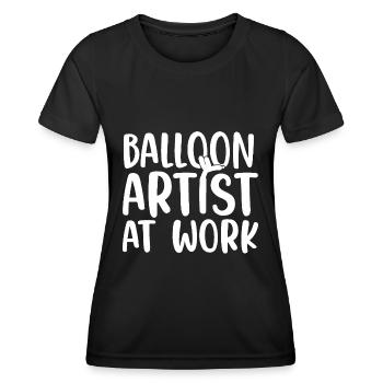 Balloon Model Balloon Artists Balloon Animals - Women's Functional T-Shirt - black - Front - AI Model Female 172 light (172cm)