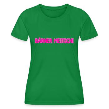 Berner Mädchen - Frauen Funktions-T-Shirt - Kelly Green - Vorne - AI Model Female 172 dark (172cm)
