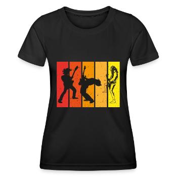 Guitarist, bassist, guitar player - Women's Functional T-Shirt - black - Front - AI Model Female 172 light (172cm)