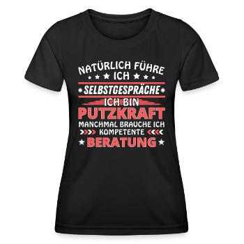 I'm Talking to Yourself - Cleaner Edition - Women's Functional T-Shirt - black - Front - AI Model Female 172 light (172cm)