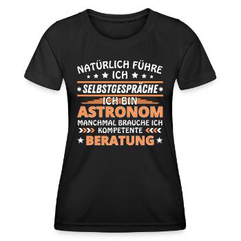 I'm Talking to Yourself - Astronomer Edition - Women's Functional T-Shirt - black - Front - AI Model Female 172 light (172cm)