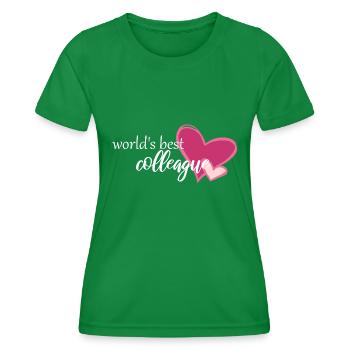 weltbeste Kollegin - Frauen Funktions-T-Shirt - Kelly Green - Vorne - AI Model Female 172 dark (172cm)
