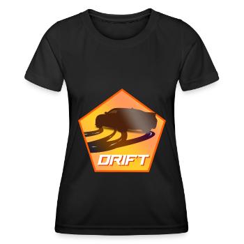 Drifting Car - Women's Functional T-Shirt - black - Front - AI Model Female 172 light (172cm)