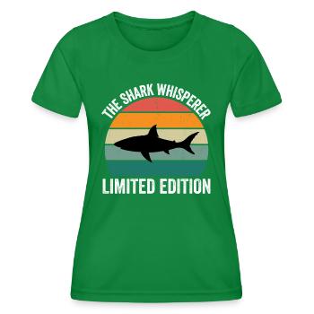 Le Shark Whisperer - T-shirt sport Femme - vert - Devant - AI Model Female 172 dark (172cm)