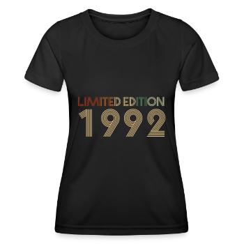 25. Geburtstag Februar Jahrgang 1998 Geschenkidee - Frauen Funktions-T-Shirt - Schwarz - Vorne - AI Model Female 172 light (172cm)