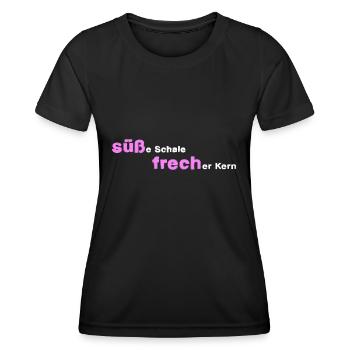 süß und frech frech süß - Frauen Funktions-T-Shirt - Schwarz - Vorne - AI Model Female 172 light (172cm)