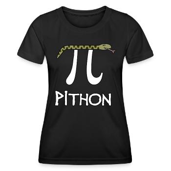 Pithon - Frauen Funktions-T-Shirt - Schwarz - Vorne - AI Model Female 172 light (172cm)