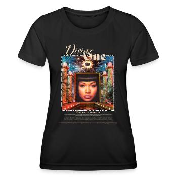 Divine femininity Goddess graphic design - Women's Functional T-Shirt - black - Front - AI Model Female 172 light (172cm)