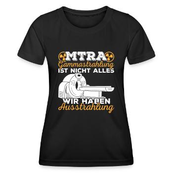 MTRA Medizinisch-Technischer Radiologie Assistent - Frauen Funktions-T-Shirt - Schwarz - Vorne - AI Model Female 172 light (172cm)