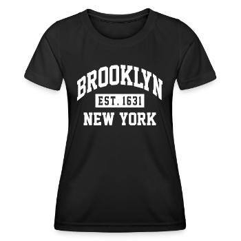 brooklyn Quote Graphic - Women's Functional T-Shirt - black - Front - AI Model Female 172 light (172cm)