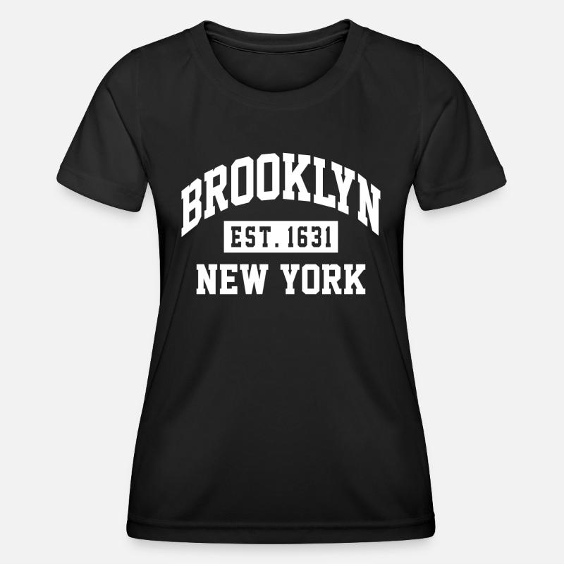 brooklyn Quote Graphic - Women's Functional T-Shirt - black