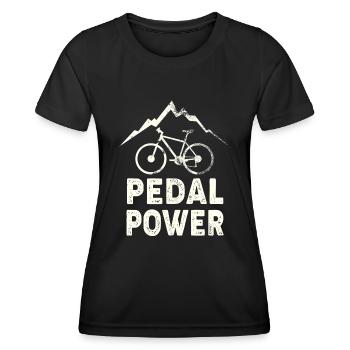 Hobby Biker Passion Pedal Power bike bike - Women's Functional T-Shirt - black - Front - AI Model Female 172 light (172cm)