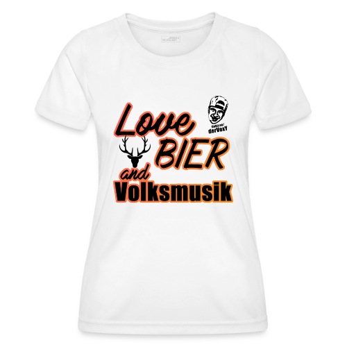 LoveBierVolksmusik - Frauen Funktions-T-Shirt