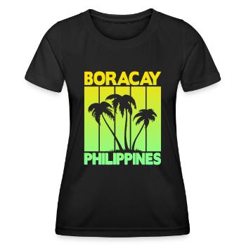 Boracay Philippines - Women's Functional T-Shirt - black - Front - AI Model Female 172 light (172cm)