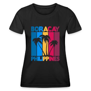Boracay Philippines - Women's Functional T-Shirt - black - Front - AI Model Female 172 light (172cm)