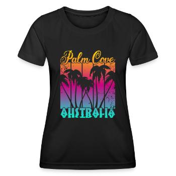 Palm Cove Australie - T-shirt sport Femme - noir - Devant - AI Model Female 172 light (172cm)