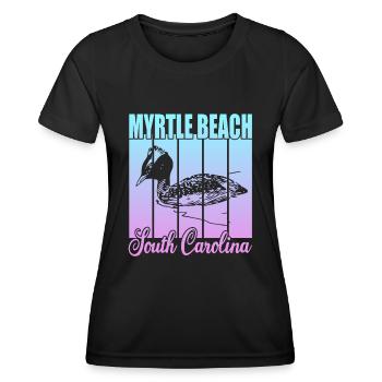 Myrtle Beach Caroline du Sud - T-shirt sport Femme - noir - Devant - AI Model Female 172 light (172cm)