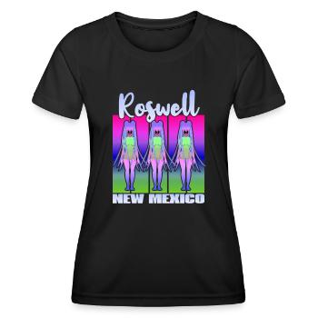 Roswell New Mexico - Frauen Funktions-T-Shirt - Schwarz - Vorne - AI Model Female 172 light (172cm)